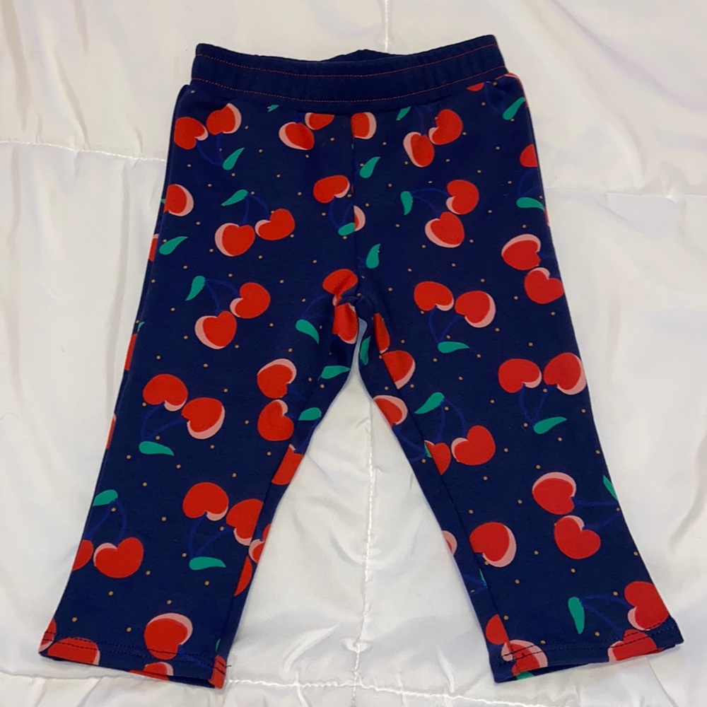 Little Marc Jacobs Girls Printed Cherry Hearts Pants 12 months